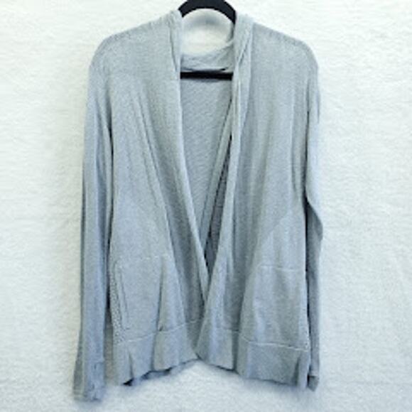 Lululemon Womens Still Movement Wrap Split Cardigan Hoodie S 6 - Picture 1 of 10